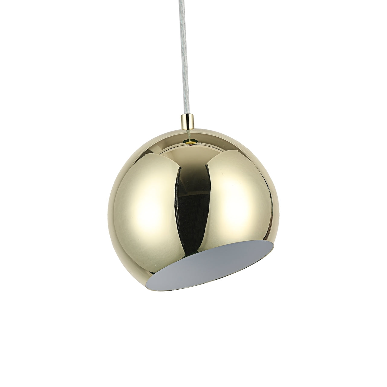 IRONCLAD Contemporary-Style 1 Light Plated Gold Ceiling Mini Pendant 8" Wide