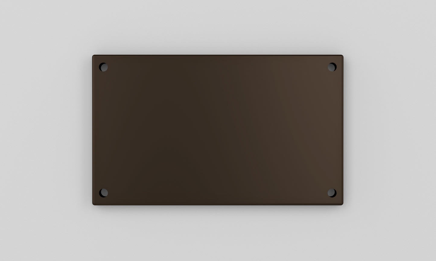 Horizontal Mounting Plate 5" Inch Size For Use With 5" Characters  (Bronze, Charcoal Grey, Off White)