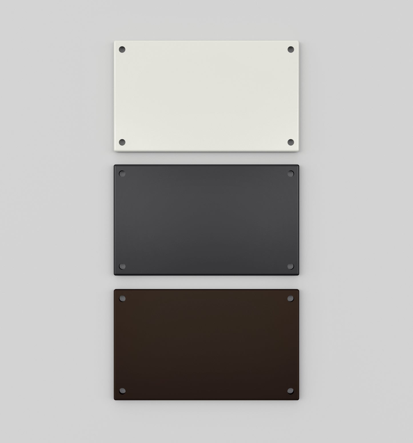 Horizontal Mounting Plate 7" Inch Size For Use With 7" Characters  (Bronze, Charcoal Grey, Off White)